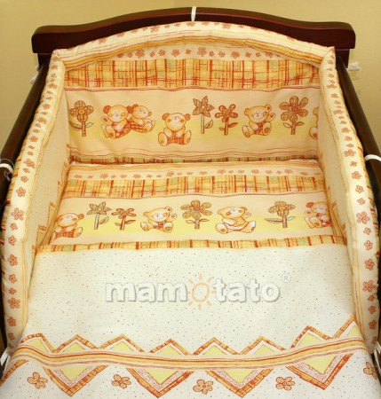 Pościel - misie na piaskowym tle. 